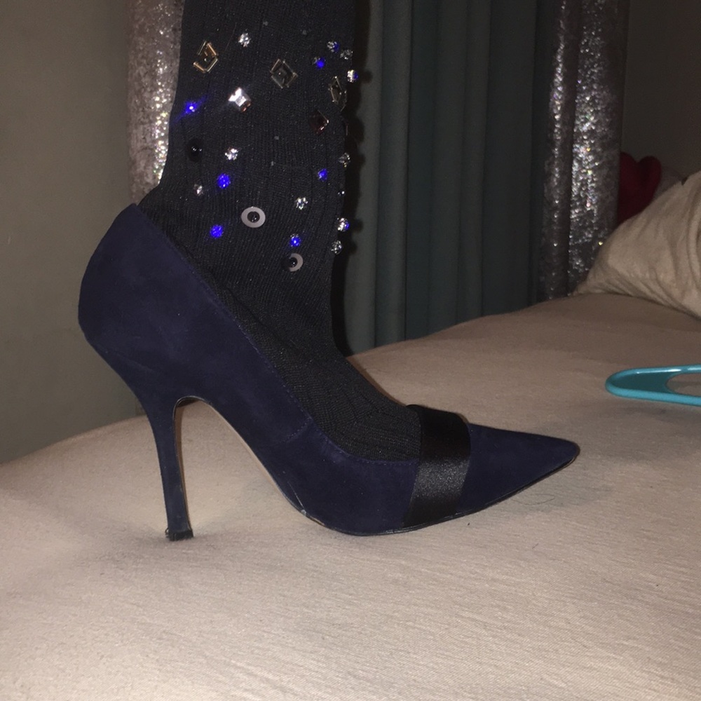 Zara pump sock heels